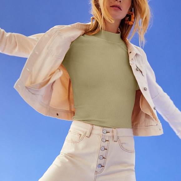 Free People Tops - Free People The Rickie Top in Army Birch